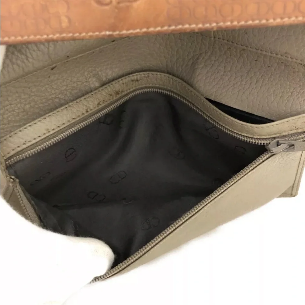 Christian Dior CD Logo Leather Long Bifold Wallet